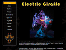 Tablet Screenshot of electricgiraffe.com